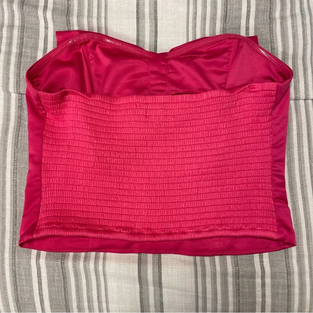PORRIDGE by ANTHROPOLOGIE Mariposa Tube Top in Pink‎ Rose - Picture 6 of 10